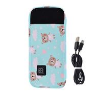 Chauffe-biberon pour lait maternel - Isolation en peluche 28 x 13 x 13 cm | Chauffe-biberon portable avec 3 températures réglables, utilisation de voyage, application autonome, voyage