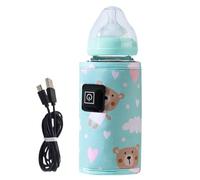 Chauffe-biberon - stérilisateur portable pour bouteilles | 3 températures réglables | chauffe-eau pour lait maternel | chauffage rapide accessoires de voyage, étui léger pour extérieur