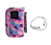 Chauffe-biberon USB portable pour bébé - Chauffe-biberon de voyage isolé pour poussette pour l'extérieur, l'hiver, l'extérieur, le lait pour bébé, sac thermique, chauffe-biberon pour sac (30x14.5cm)