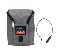 Chauffe-biberon Voiture Portable avec Contrôle de Température Réglable, Chauffage Rapide, Sac de Rangement de Bouteille, pour Véhicules DC12V, (GREY)