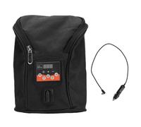Chauffe-biberon Voiture Portable avec Contrôle de Température Réglable, Chauffage Rapide, Sac de Rangement de Bouteille, pour Véhicules DC12V, (BLACK)