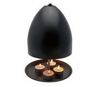 Chauffe-Bougie À Thé, Poêle À Bougie Chauffante, Four À Bougie À Thé en Métal, Radiateur en Métal pour Bougie À Thé, Chauffe-Bougie À Thé, Chauffe-Bougie À Double Paroi (sans Bougie)