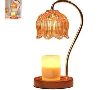 Chauffe-bougie Charlotte aux fraises, lampe à bougie à intensité variable avec minuteur et variateur for bougies en pot, bougies parfumées, décoration d'intérieur unique for chambre(Adjustable)