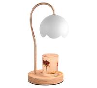 Chauffe-bougie en métal à intensité variable, lampe chauffe-bougie parfumée avec Base en bois, pour chambre à coucher, prise ue