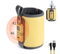 Chauffe-bouteille, chauffage rapide USB, 5 niveaux, contrôle de la température avec affichage numérique, contrôle précis de la température, chauffe-bouteille portable pour toutes les bouteilles
