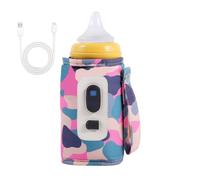Chauffe-bouteille de voyage - Chauffe-bouteille USB - Chauffage rapide pour bouteille de lait avec affichage LED pour sortir, voyage en famille