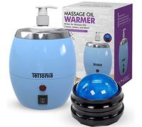 Chauffe-bouteille d'huile de massage/lotion - Auto-température (Bleu pastel)