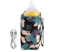 Chauffe-bouteille USB pour voyage - 30 x 13,5 x 1 cm - Chauffe-bouteille thermostat, chauffage rapide pour boissons au lait pour voyage, camping, shopping en plein air
