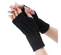 Chauffe-Bras en Fibre Acrylique d'hiver Gants Extensibles sans Doigts Chauffe-Poignet pour Les Femmes Plein Air Aventure Usage Quotidien Manchons De Bras Acrylique Extensible