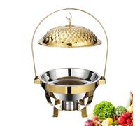 Chauffe-buffet avec couvercle suspendu et casserole à eau pour la restauration, les événements et les mariages - Idéal pour garder les aliments au chaud dans les restaurants et les rassemblements