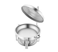 Chauffe-buffet rond de 7,5 l avec couvercle, passe au lave-vaisselle/four, pour fêtes, événements, mariages, camping, dîners
