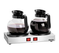 Chauffe café 2 plaques diamètre 110 mm acier inoxydable