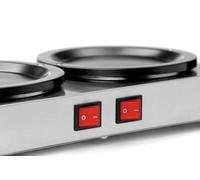 Chauffe-café 2 plaques - diamètre 110 mm - acier inoxydable - Bartscher