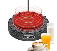 Chauffe-café, chauffe-tasses électrique - Chauffe-tasse électrique en forme de volcan de 60 W, coussin chauffant réglable, dessous de verre thermostatique intelligent, chauffe-plat