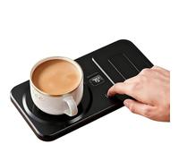 Chauffe-café de bureau, chauffage sans fil pour tasses à thé et café, base chauffante rechargeable | Pour boissons avec 3 réglages de température pour charger une montre et un téléphone
