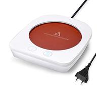 Chauffe-café et Chauffe-Tasse avec 3 Réglages de Température, Mug 20 W pour Tasses électriques, Plaque Chauffante à Café avec Arrêt Automatique après 4 Heures (White)