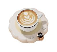 Chauffe-café intelligent : électrique à 3 modes, température réglable, design compact qui économise de l'énergie, chauffage multifonction en céramique, en acier inoxydable, écrit