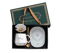 Chauffe-café pour bureau, avec ensemble de tasses, chauffe-thé, chauffe-boissons, chauffe-boissons électrique, chauffe-boissons pour cacao, thé, lait, cadeaux pour la fête des pères, cadeau de mariage