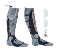 Chauffé - Chaud Hiver | HACKERS ÉLECTRIQUE PIED | Chaussette Thermique 2200 MAh Échargable Avec 3 Niveaux De Chaleur Pour Randonnée Hiver, Escalade, Ski, Chasse, Cyclisme Et Comf