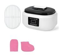 Chauffe-cire À la Paraffine, Chauffeur Électrique Portable avec 2 Réglages de Température, Bouton Tactile, Grande Capacité de 3 L, Cadeau pour Femmes White