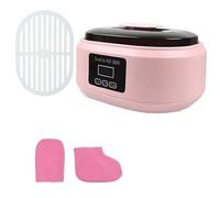 Chauffe-cire À la Paraffine, Chauffeur Électrique Portable avec 2 Réglages de Température, Bouton Tactile, Grande Capacité de 3 L, Cadeau pour Femmes Pink