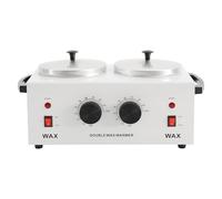 Chauffe-Cire Dépilatoire,200W Fondeur de Cire 400ml Double Pot Température Réglable Appareil Cire Epilation Pour Chauffer la Cire de Beauté Solide et la Cire épilatoire 35 * 20 * 36cm