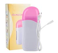 Chauffe-cire dépilatoire électrique portable pour bras et jambes, épilateur rose et blanc (prise UE 220 V)