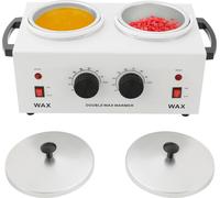 Chauffe-cire, design double pot, température réglable, BLANC