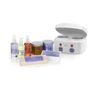 Chauffe-cire double pot Satin Smooth et accessoires, sprays de lotion, kit d'épilation