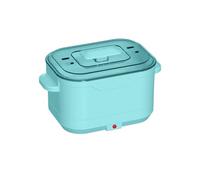 Chauffe-cire électrique pliable, capacité de 500 ml, matériau en silicone, couvercle transparent, poignée anti-brûlure (bleu)