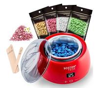 Chauffe-Cire Électrique Professionnel avec Écran LCD, Kit Complet pour Épilation à Domicile, Comprend 4 Sachets de Perles de Cire, 20 Spatules, Température Réglable, Capacité de 500ml, Rapide et Sûr