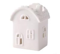 Chauffe-cire en céramique blanche motif château pour mini (diffuseur de
