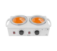 Chauffe Cire Epilation 500ml/pot Appareil Cire Epilation à Double Pot Température Réglable Chauffe-cires pour Particuliers, Salons Beauté, Ongleries, pour Faire Fondre Cire Grains, Cire Dure