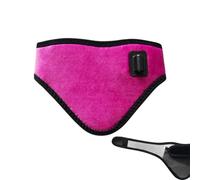 Chauffe-cou rechargeable,Coussin chauffant en graphène à 3 niveaux de chaleur avec sac d'armoise intégré | Tour de cou chauffant réglable, cache-cou confortable pour l'hiver