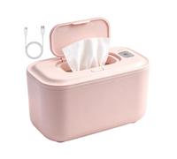 Chauffe- Diffuseur De Chaleur Enveloppante, 3 Réglages Température | Alimenté Par USB Grande Capacité Chauffe-Lingettes Portable Pour , Maman, Salle De Bain, Hiver, Nuit, Rose