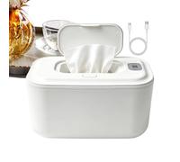 Chauffe- Diffuseur De Chaleur Enveloppante, 3 Réglages Température | Alimenté Par USB Grande Capacité Chauffe-Lingettes Portable Pour garçon, fille, maman, papa, salle de bain, hiver, Blanc