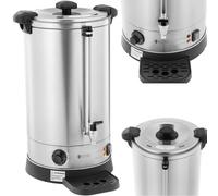 Chauffe-eau à double paroi avec égouttoir, 19,7 L, 2500 W, couleur argent.