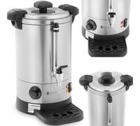 Chauffe-eau à double paroi avec égouttoir, 6,1 L, 1500 W, couleur argent.
