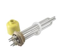 Chauffe-eau À Filetage DN40 1.5 ", 220V, 201 Inoxydable, 3kw-12kw | Élément chauffant électrique, filetage en laiton(6KW 250mm)