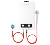 Chauffe-eau à Gaz 10 Litres, CAMPLUX BD264-DE Chauffe-eau, GPL, 50mbar pour Camping-car/Jardin/Maisons Mobiles/Petites Maisons