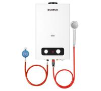 Chauffe-eau à Gaz 10 Litres, CAMPLUX BD264-DE Chauffe-eau, GPL, 50mbar pour Camping-car/Jardin/Maisons Mobiles/Petites Maisons