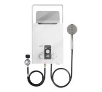 Chauffe-eau à Gaz 12LPM,Chauffe-eau Instantané au Gaz Propane GPL 6L avec Kit de douche, Modes Hiver Et éTé, Protection Contre La Surchauffe,pour brûleur de chaudière pour Camping Maison (6L 12kw C)