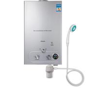 Chauffe-eau à Gaz 6LPM, Chauffe eau instantané, LPG Propane Butane 12KW Inoxydable Pression d'eau Ultra basse disponible Convient pour la Famille, Camping-car