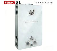 Chauffe-eau à gaz instantané,Blanc-SIHAO capacité 8L - puissance 16 kW, chauffe-eau sans réservoir-garantie 1 an