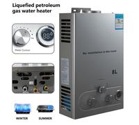 Chauffe-eau à Gaz Instantané - JOULLI - 6L - 12KW - Chaudière propane instantanée inox