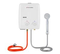 Chauffe-eau à Gaz, ThermoMate AZ132 5L Instantané à Gaz Propane Chauffe Eau LPG Extérieur pour les chevauxcamping, Blanc