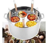 Chauffe-eau à nouilles commerciales, panier entonnoir à 5 trous et support de casserole, compatible avec divers poêles pour un usage domestique et commercial