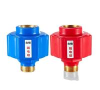 Chauffe-eau anti-électrique universel contre les fuites - Chauffe-eau - Joint mural électrique - Accessoires électriques - Robinet anti-choc électrique (une paire de cloisons rouges et bleues)