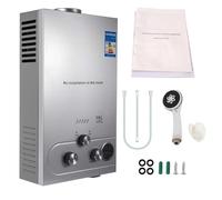 Chauffe-eau au gaz Propane gpl 6L/8L,avec Modes Hiver et Été, chauffe-eau instantané sans réservoir 16kw avec Kit de douche, brûleur de chaudière pour Camping, RV, maison (6L)
