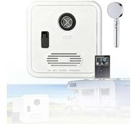 Chauffe-Eau Au Propane À La Demande, Sans Réservoir Pour Vr 55 000 Btu, 2,9-3,9 Gpm (11-14,8 L/Min), Télécommande Précision ±1°F (±1°C), 12v Dc, Porte 16 X 16 Pouces(White,With Shower)